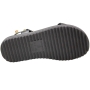 Sandália Feminina Moleca Flatform Pedras - PRETO