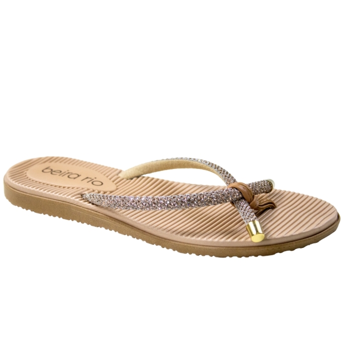Chinelo Feminino Brilho - OURO ROSADO