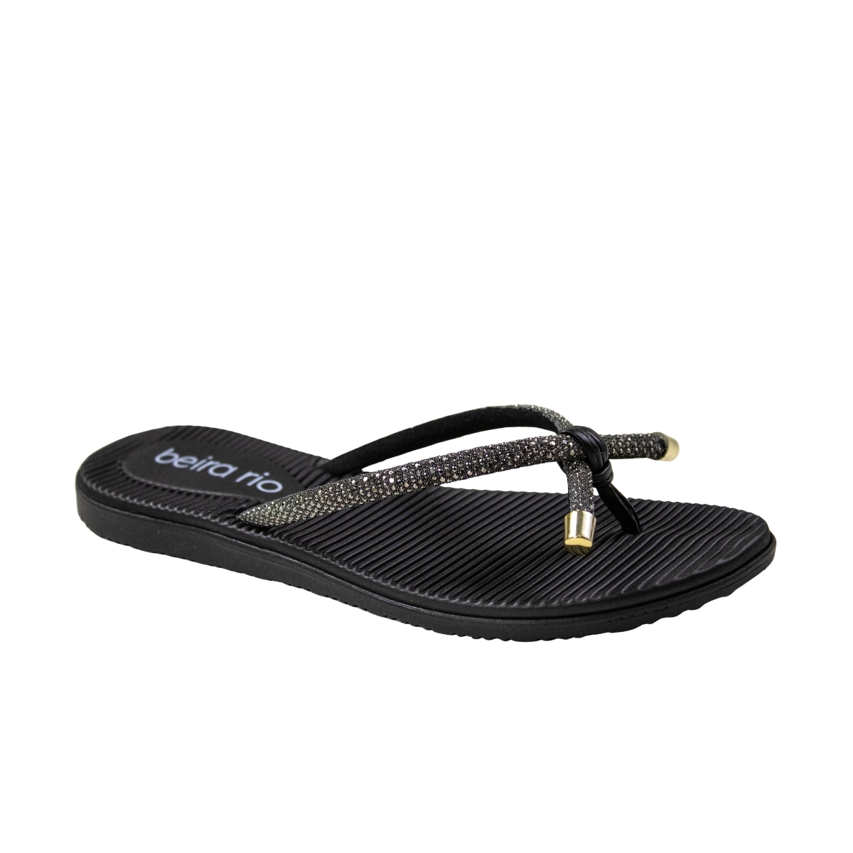 Chinelo Feminino Brilho - PRETO