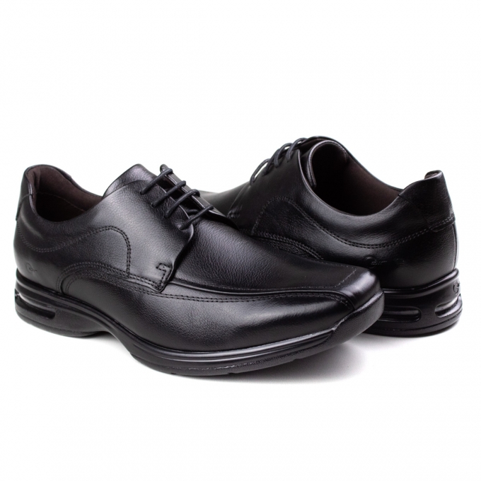 Sapato Air Stretch Spot Masculino Democrata - Preto - 448026