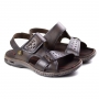 Sandália Couro Masculina Pegada - Cravo