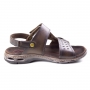 Sandália Couro Masculina Pegada - Cravo