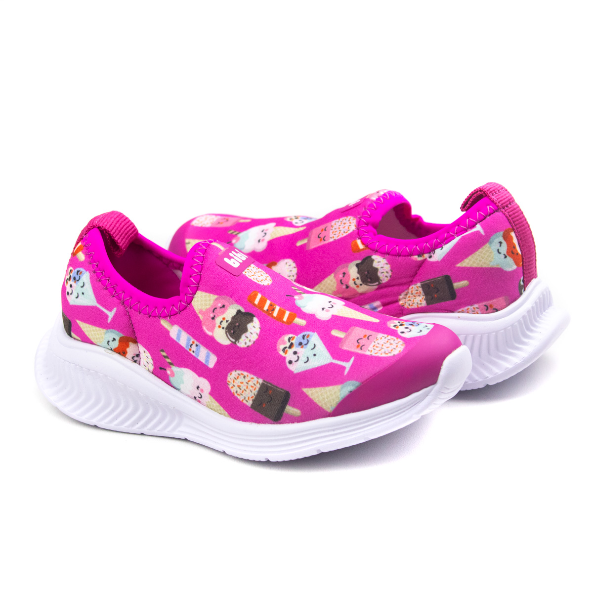 Tênis Fly Bebê Feminino Bibi - Estampado pink - 1136049