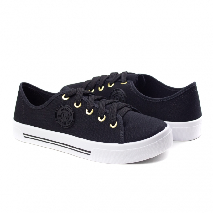 tenis preto feminino moleca