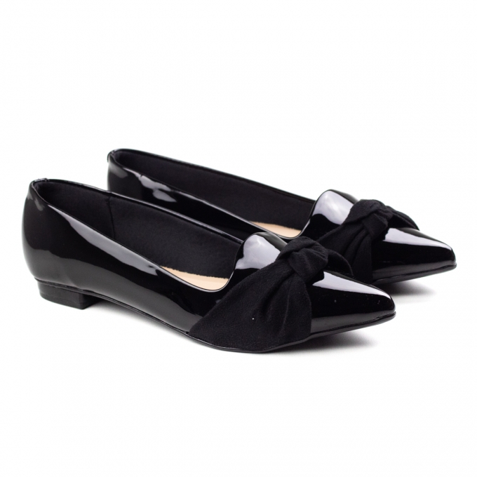Sapatilha Nó Feminina Moleca - Preto - 5655320