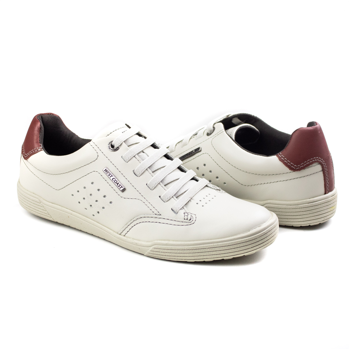 Sapatênis Masculino West Coast Flex Wear - Gelo - 206703