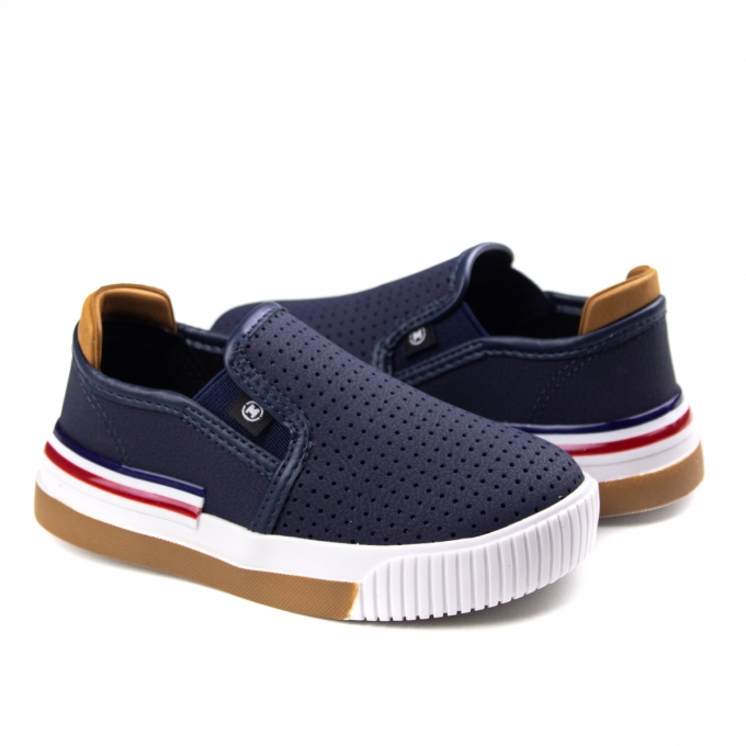 Tênis Masculino Bebê Molekinho Iate - Marinho/caramelo - 2615100