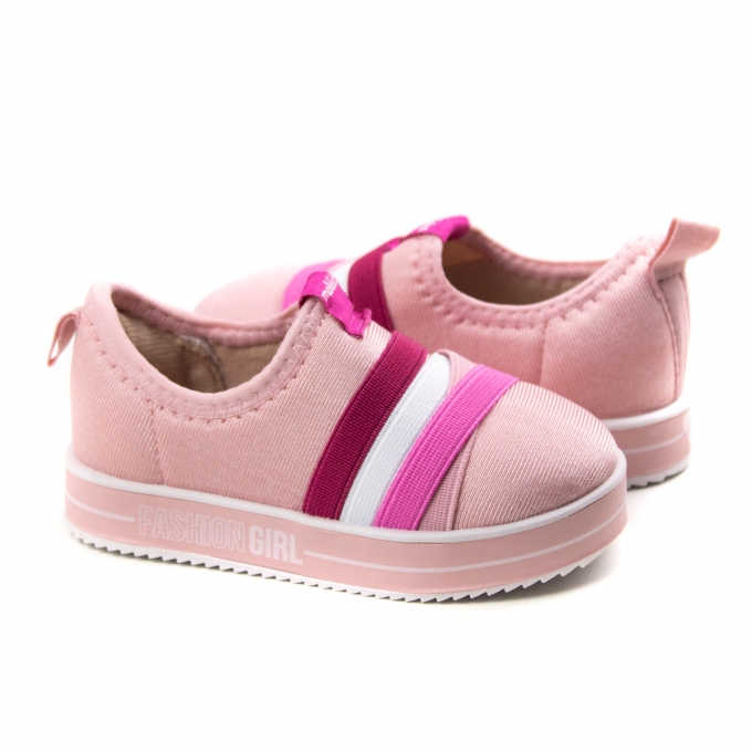 Tênis Feminino Bebê Molekinha Slip On - Rosa/cereja - 2131509