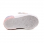 Tênis Velcro Bebê Feminino Molekinha - Branco/jeas/rosa