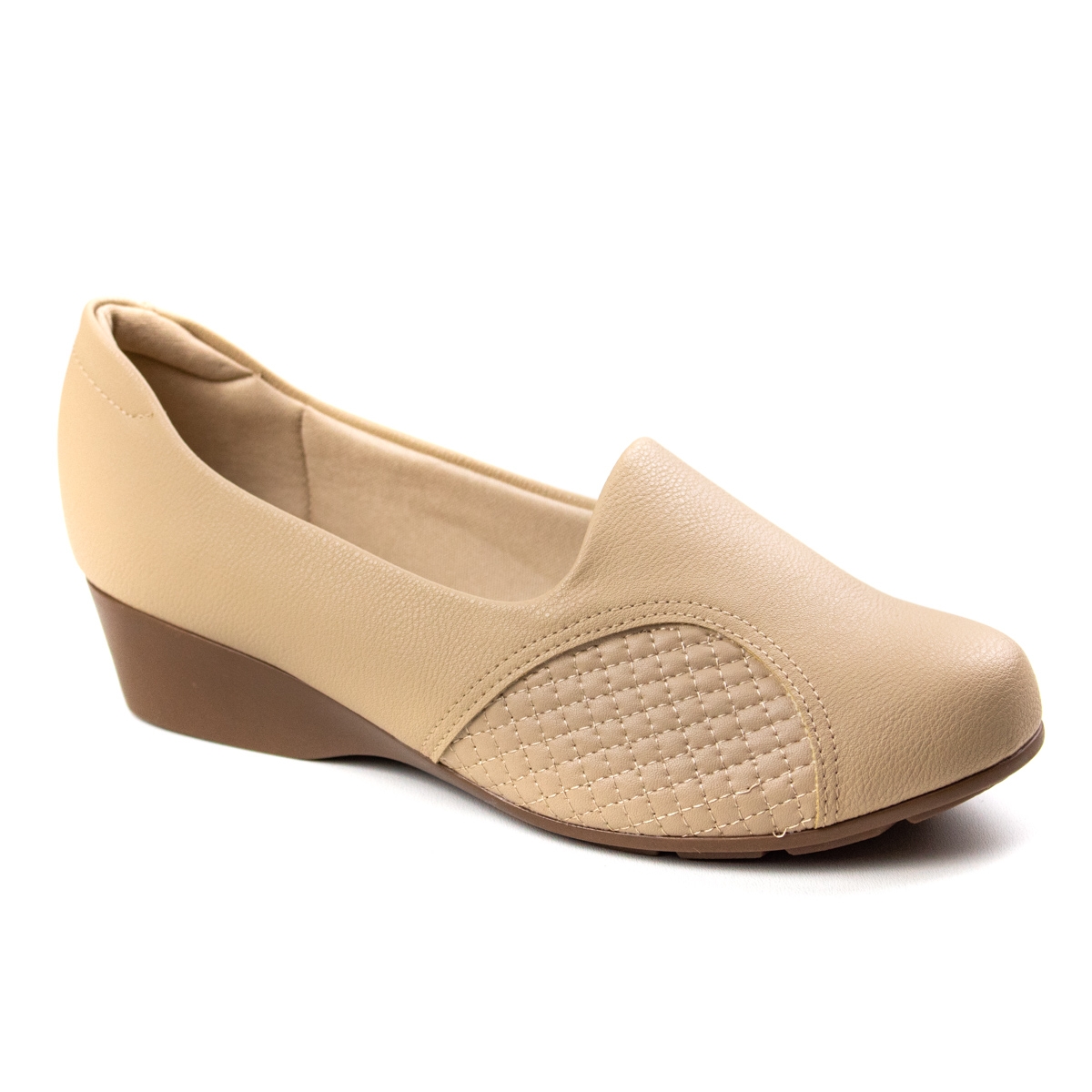 Sapato Anabela Feminino Modare - Bege