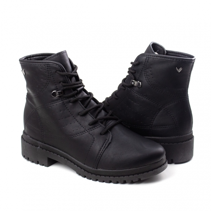 Coturno Feminino Mississipi - Preto - Preto - Q4611