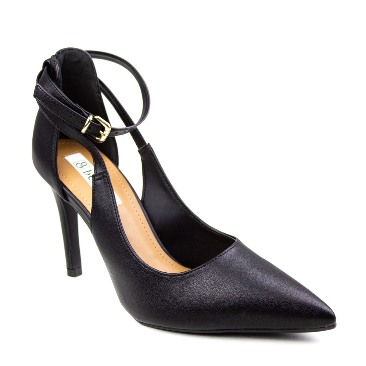 Sapato Salto Napa Feminino Bebecê - Preto