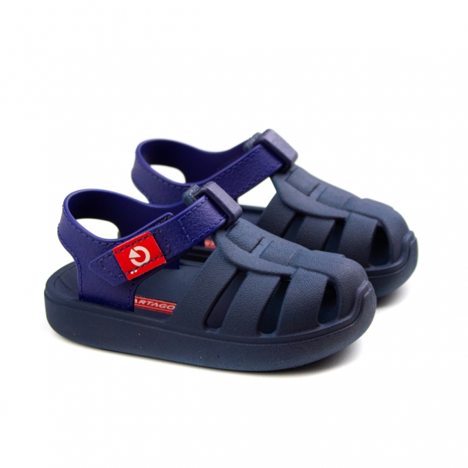 Sandália Bebê Masculino Cartago York - Azul/azul - 11786