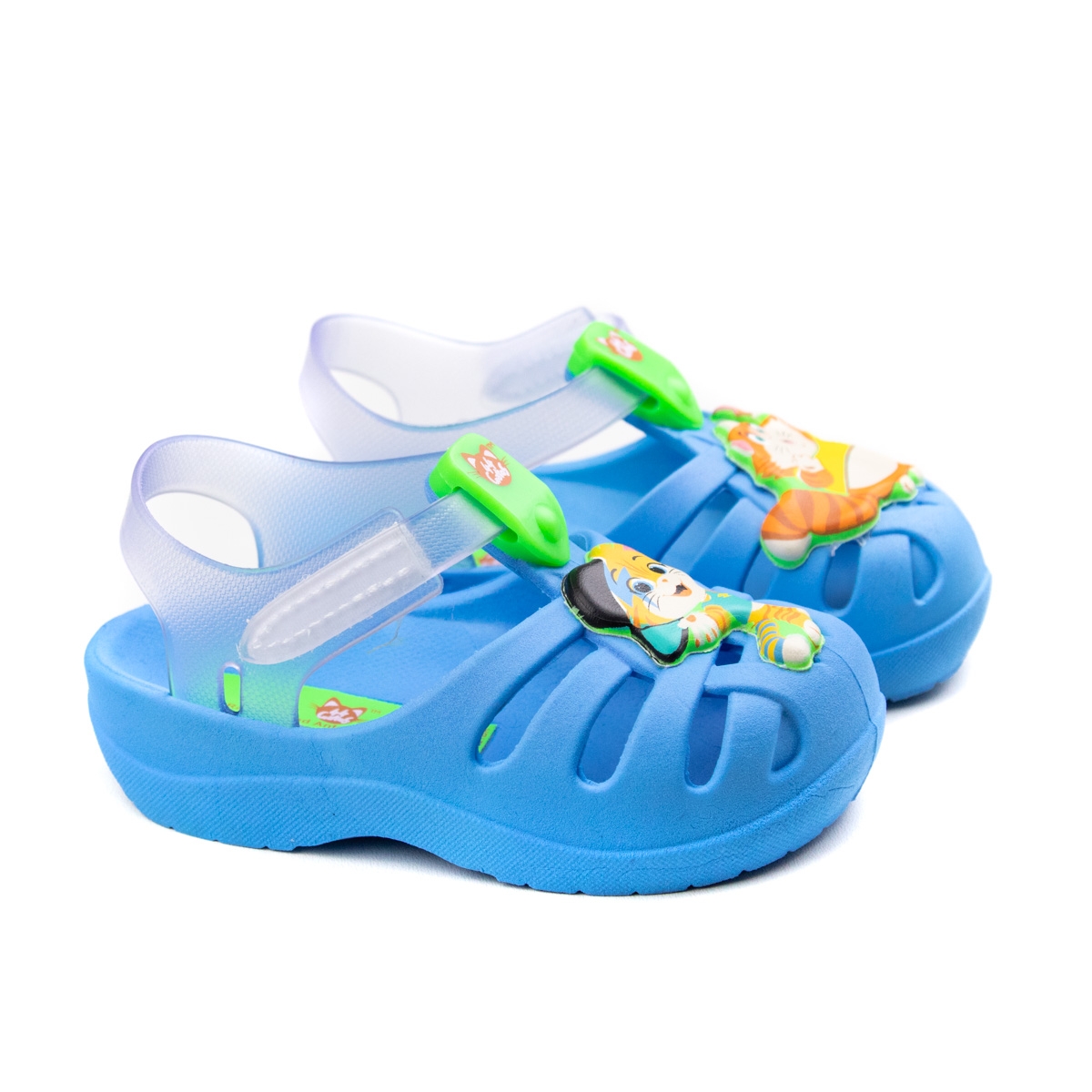 Sandália 44 Gatos Cutie Baby Unissex Grendene - Azul/vidro
