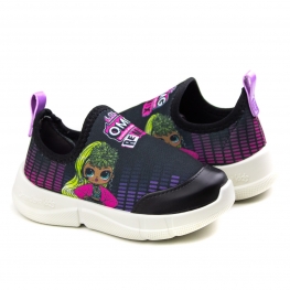 Tênis Lol Omg Hit Infantil Feminino Grendene - Branco/preto/rosa