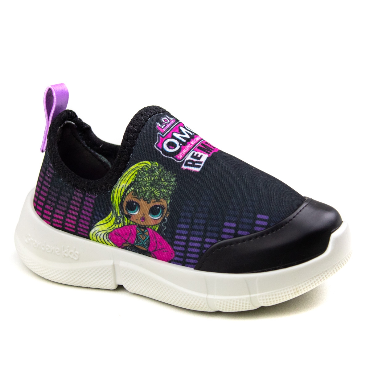 Tênis Lol Omg Hit Infantil Feminino Grendene - Branco/preto/rosa
