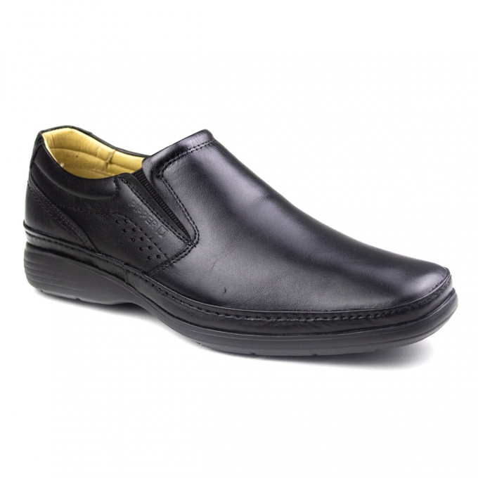 Sapato Comfort Calcar Masculino Pipper - Preto