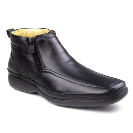 Bota Comfort Ziper Masculina Pipper - Preto