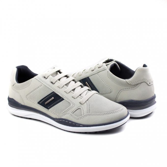 Sapatênis Masculino Pegada Elástico - Gelo/marinho - 119103