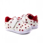 Tênis Feminino Bebê Pampili Pompom Frutas - Branco/vermelho