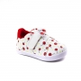 Tênis Feminino Bebê Pampili Pompom Frutas - Branco/vermelho