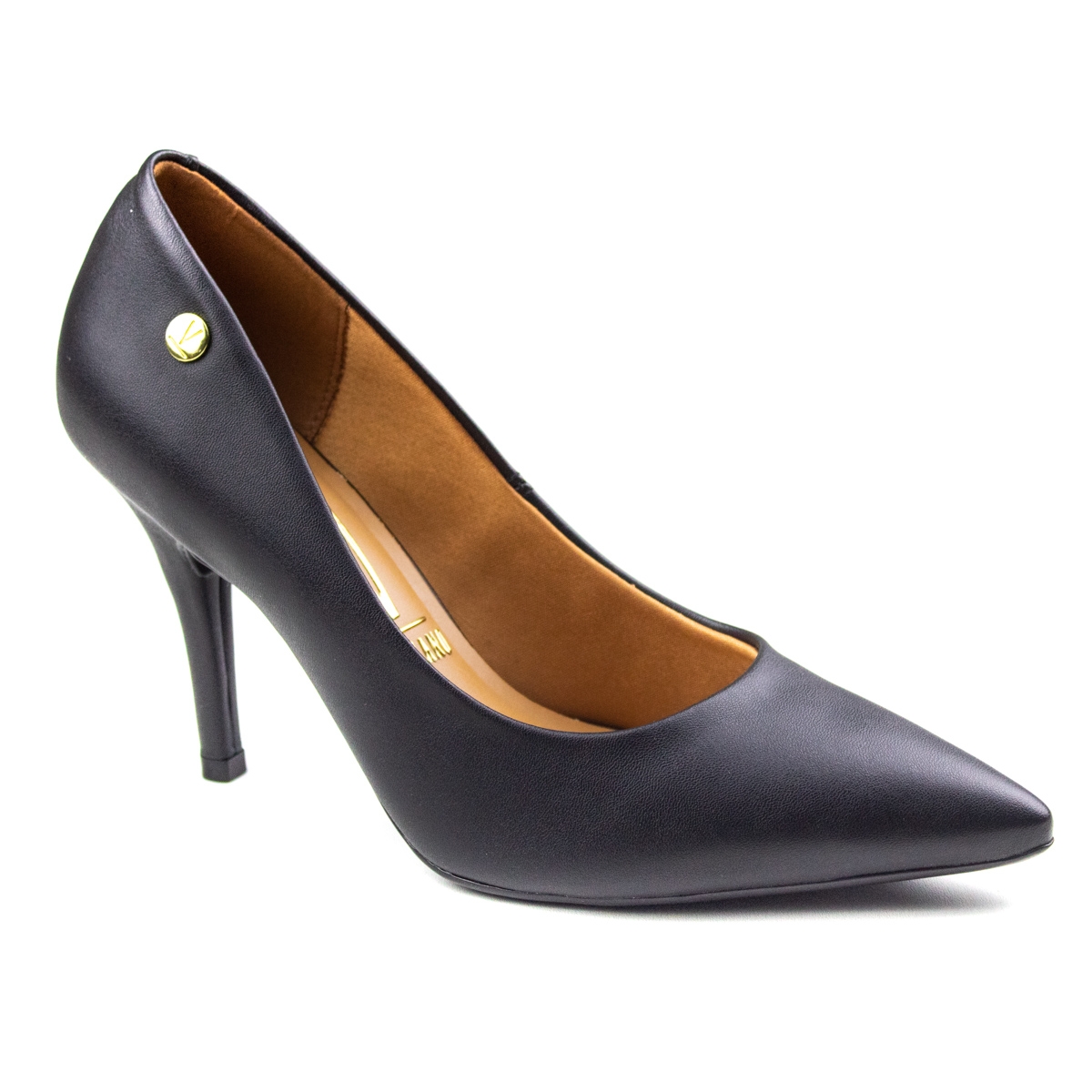 Sapato Feminino Vizzano Scarpin Pelica - Preto