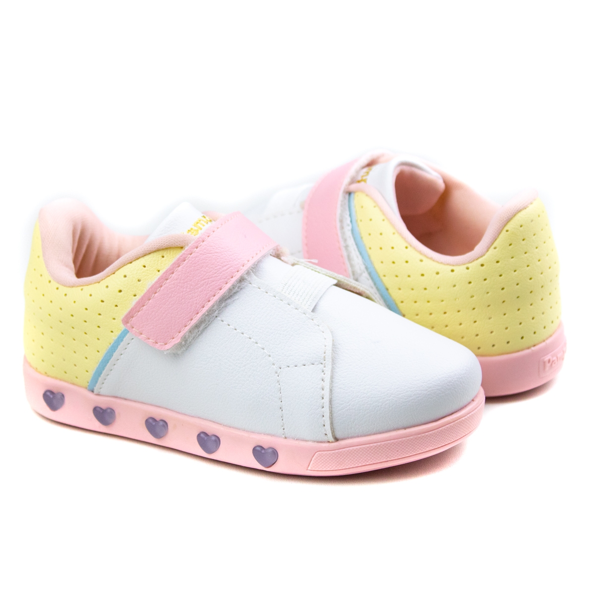 Tênis Infantil Feminino Pampili Sneaker - Colorido claro