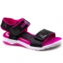 Sandália Infantil Feminina Kidy Wave Moto - Preto/pink