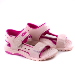 Sandália Infantil Feminina Kidy Wave Moto - Nude/pink