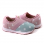 Tênis Infantil Feminino Molekinha Corações - Rosa/light turquesa