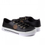 Tênis Casual Feminino Moleca - Preto