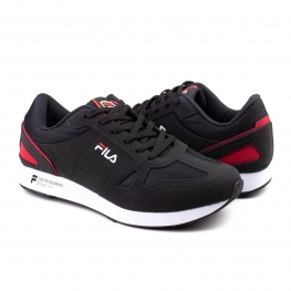 Tênis Masculino Fila Classic Runner - Preto/branco/vermelho