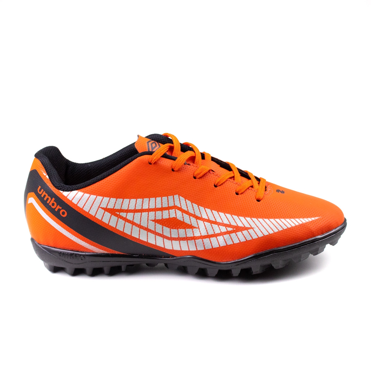 Chuteira Society Umbro League - Laranja/preto