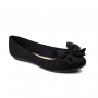 Sapatilha Feminina Moleca Camurca - Preto
