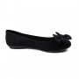 Sapatilha Feminina Moleca Camurca - Preto