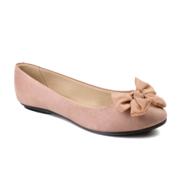 Sapatilha Feminina Moleca Camurca - Rosa