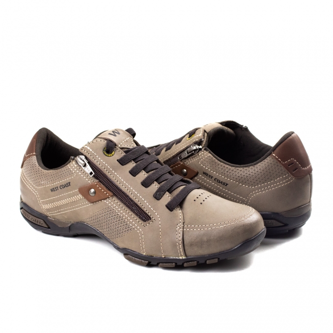 Sapatênis Spark Masculino West Coast - Rato/conhaque - 46585