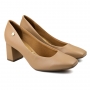 Sapato Feminino Salto Pelica - Nude
