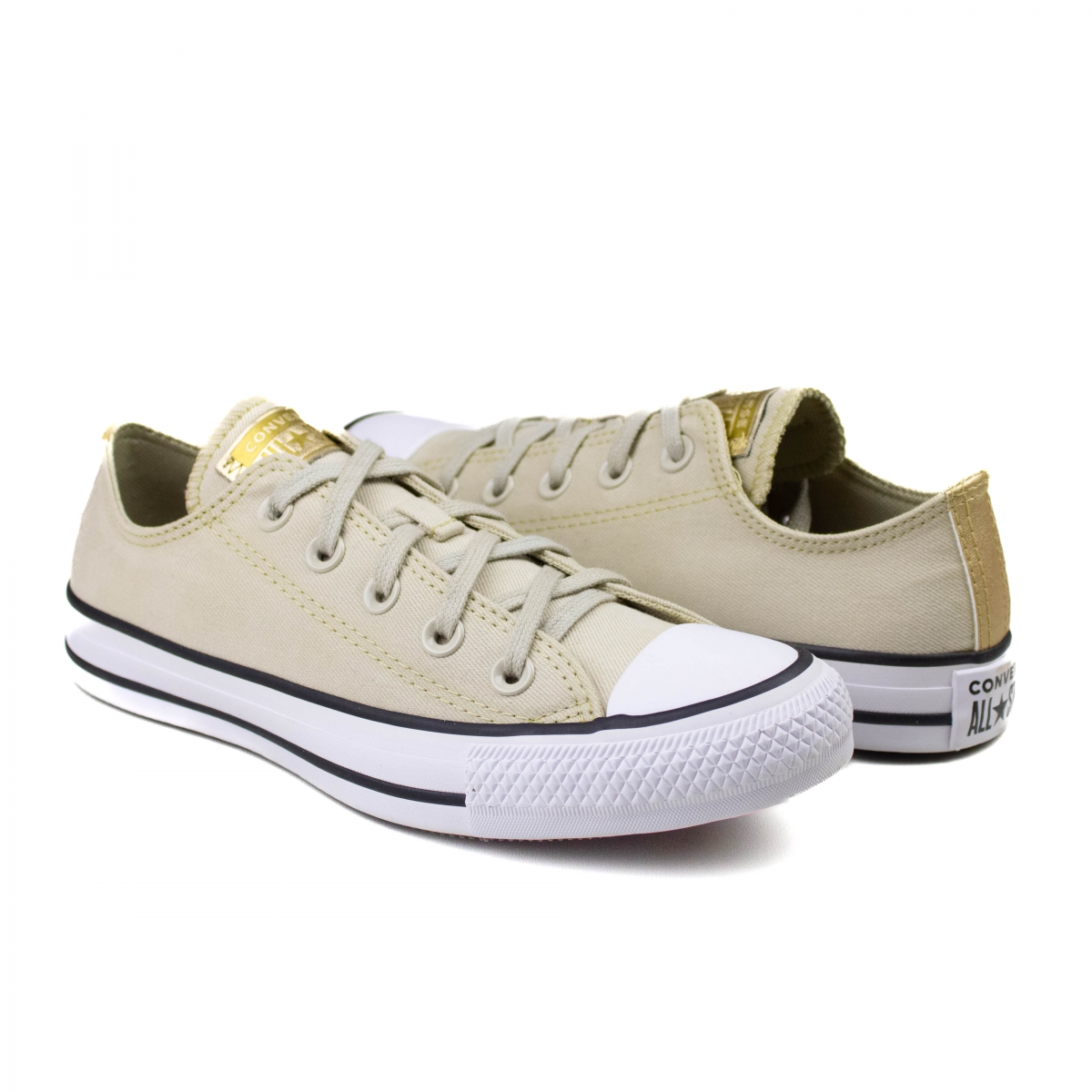 Tênis All Star Converse Chuck Taylor - Bege/ouro/branco