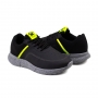 Tênis Infantil Masculino Molekinho Jogging - Preto/amarelo neon