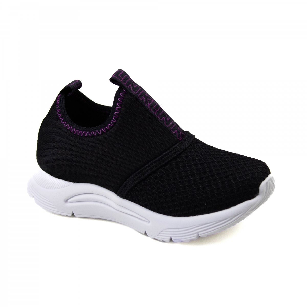 Tênis Infantil Feminino Klin New Sport  - Preto/magenta