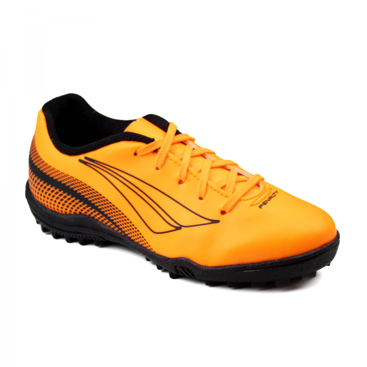 Chuteira Society Infantil Penalty Bravo - Laranja/preto