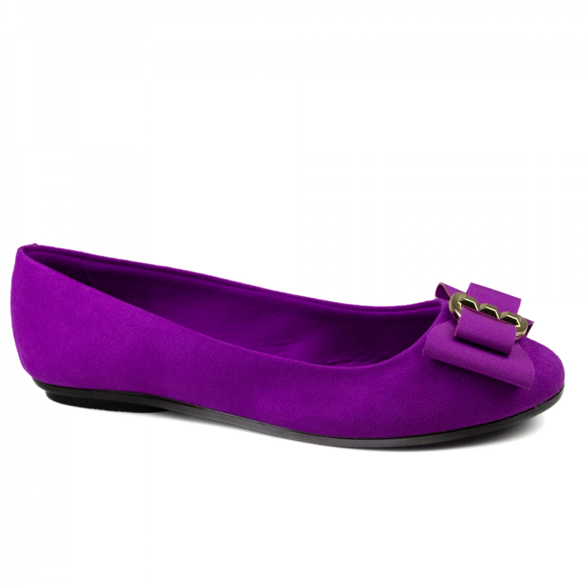 Sapatilha Feminina Moleca Camurca - Fucsia