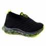 Tênis Infantil Masculino Lycra Led - Preto