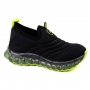 Tênis Infantil Masculino Lycra Led - Preto