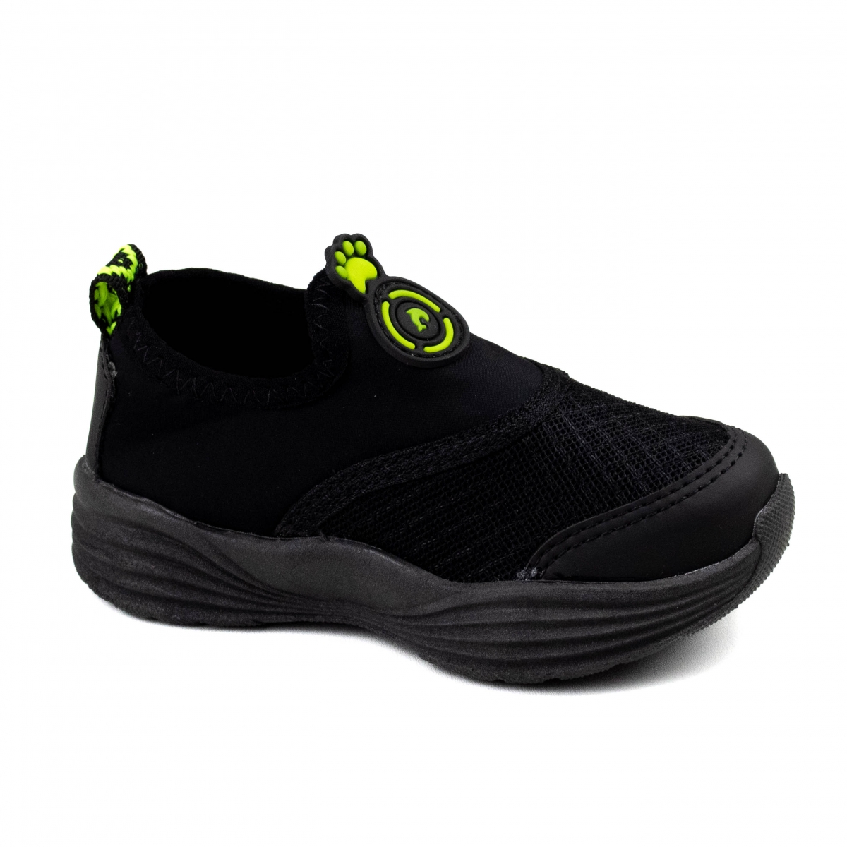 Tênis Bebê Masculino Botinho Lycra - Preto