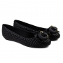 Sapatilha Feminina Moleca Fivela - Preto