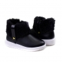 Bota Infantil Feminina Molekinha Cano Baixo Pelo  - Preto