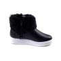 Bota Infantil Feminina Molekinha Cano Baixo Pelo  - Preto