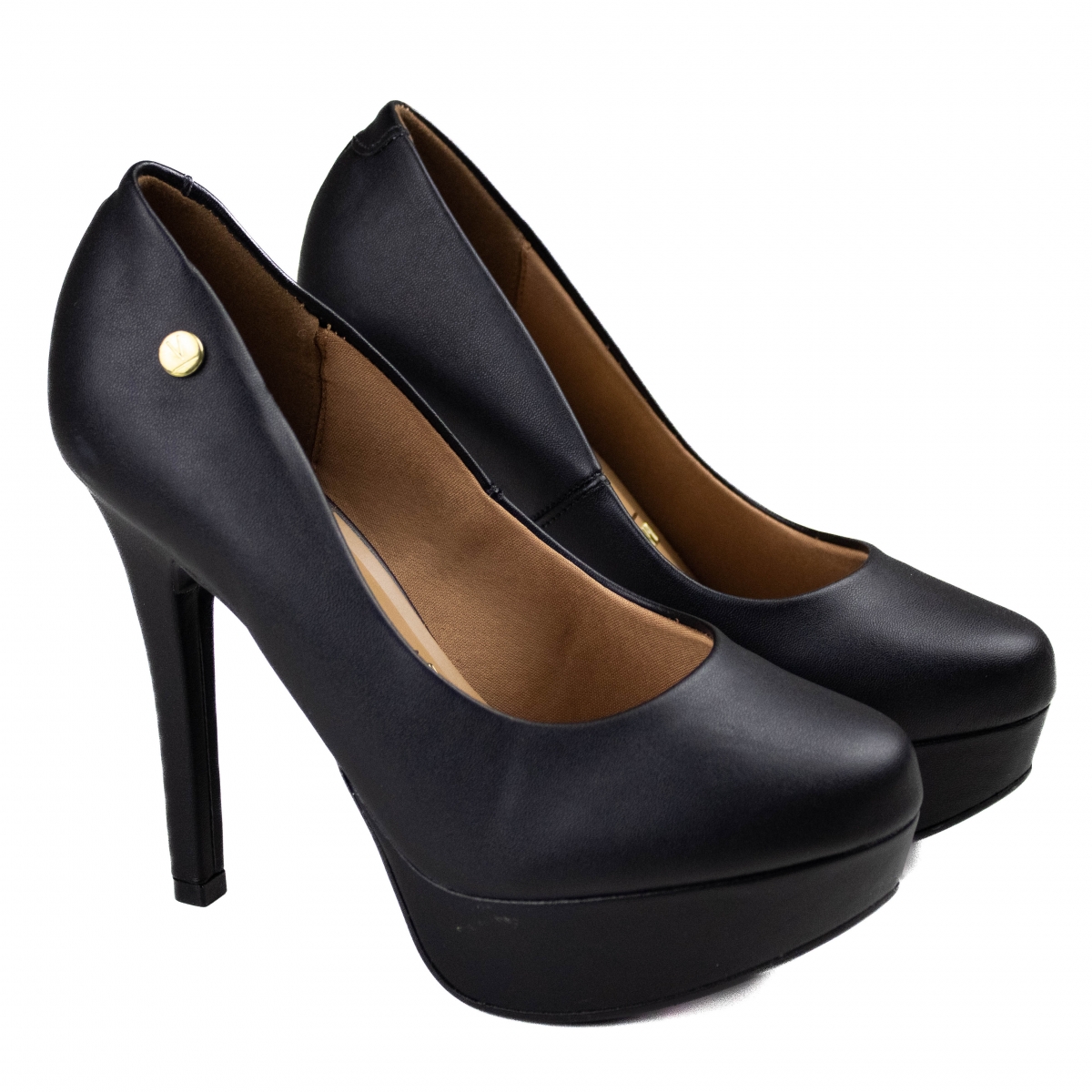 Sapato Feminino Vizzano Salto Meia Pata - Preto - 1830501 P